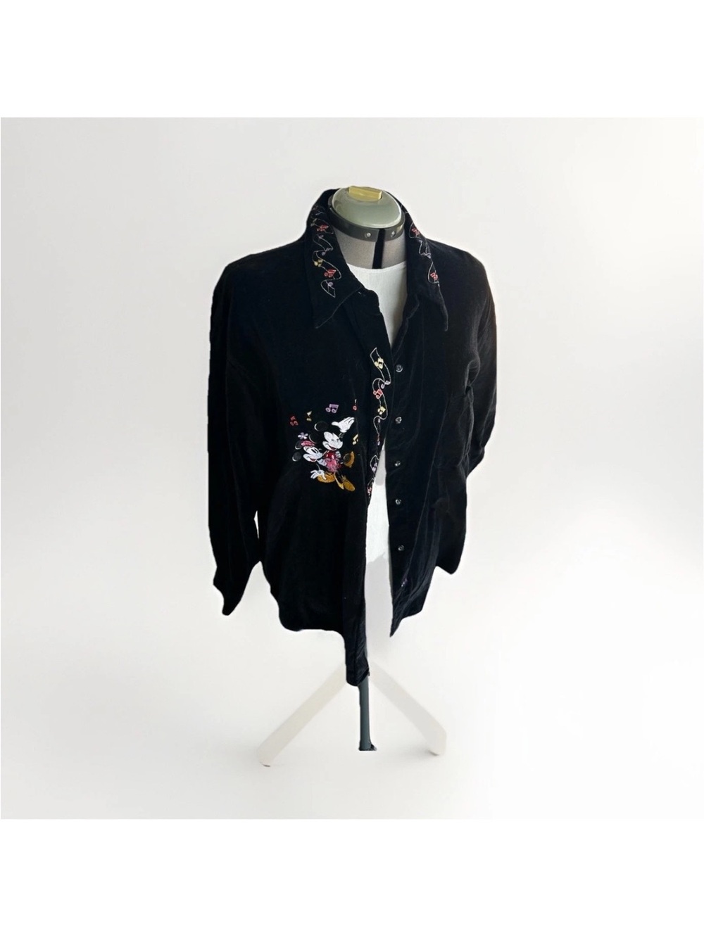 Vintage Disney Musical Velvet Button Down